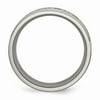 Titanium 9mm Scroll Design Brushed and Polished Band Titanium 9mm Scroll Design Brushed and Polished Band
